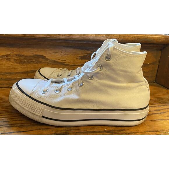 Converse Chuck Taylor All Star Platform High White Women’s 10.5 - Picture 5 of 9